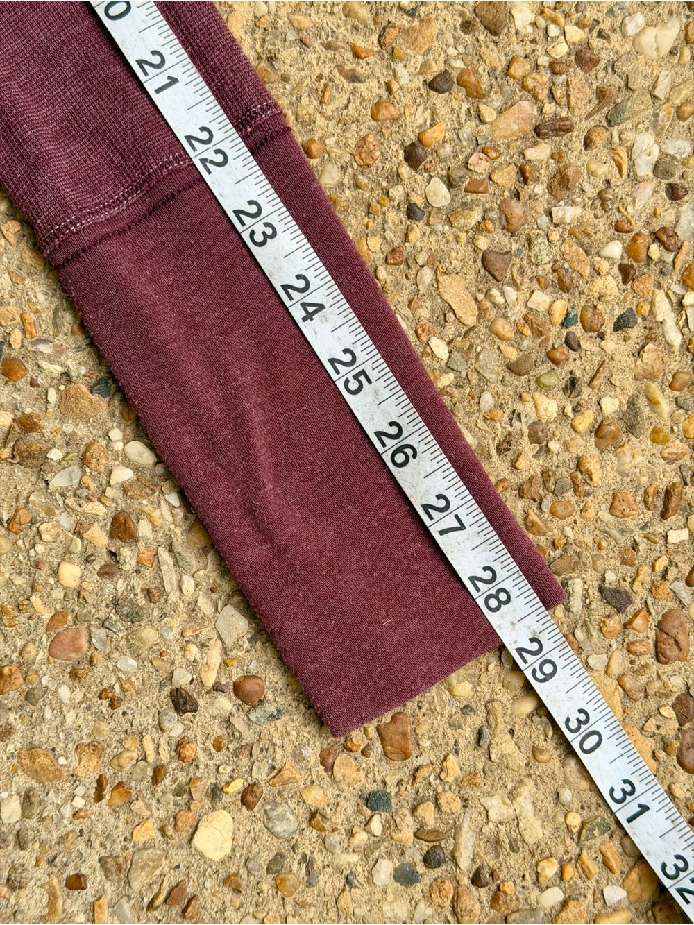 Vtg Y2K Abercrombie & Fitch Burgundy Plum Ribbed Top Size M - Picture 6 of 10